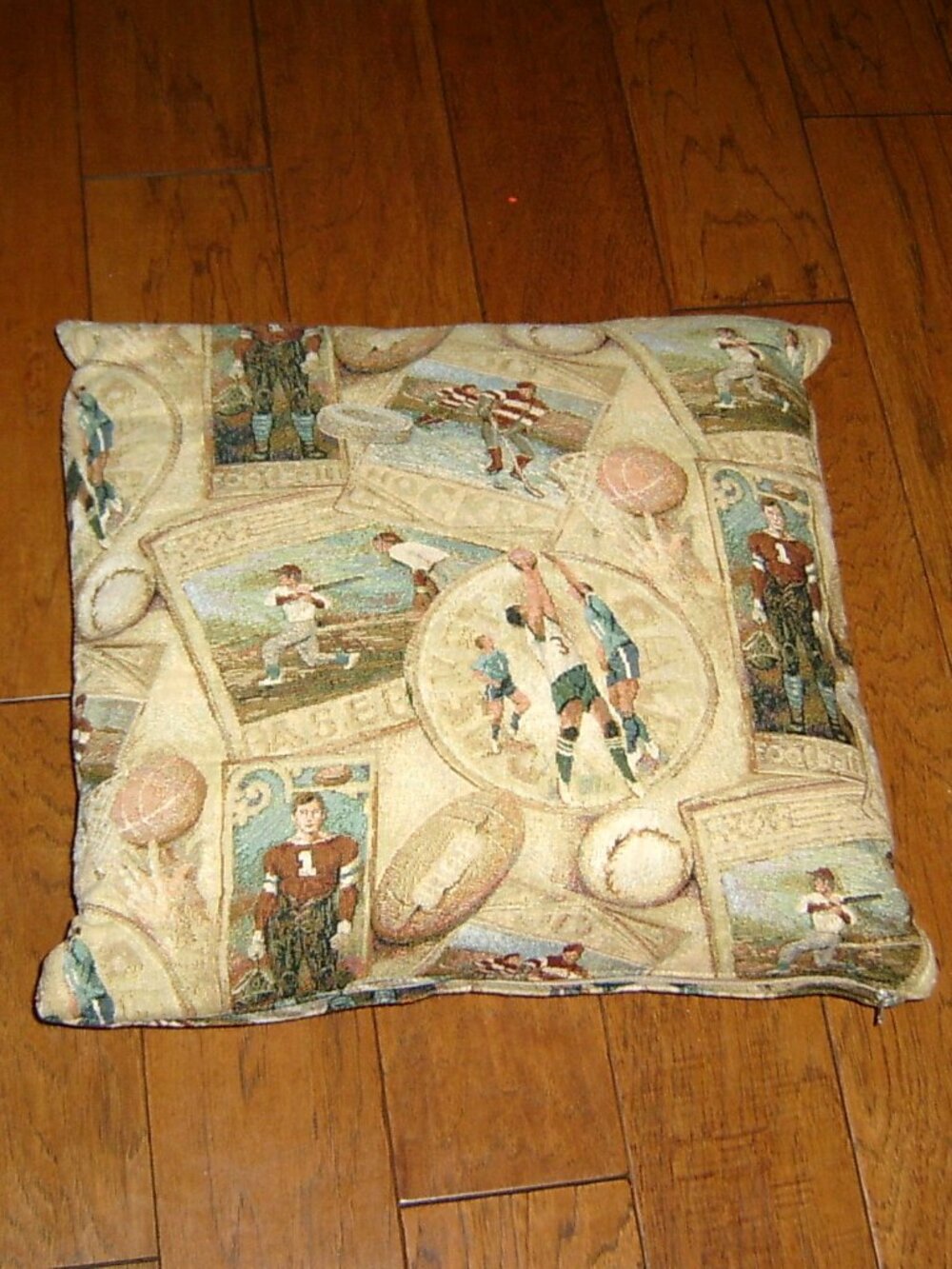 Collectors Vintage Sports Tapestry Pillow (Cover & Insert)